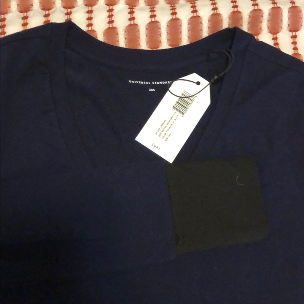 Navy and black T